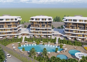 1+1 in einem im Bau befindlichen Hotelkomplex 