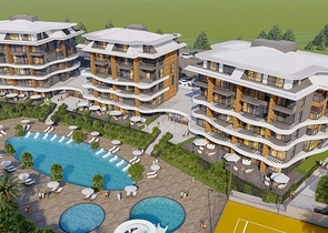 1+1 in einem im Bau befindlichen Hotelkomplex 