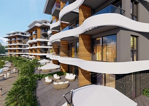 1+1 in einem im Bau befindlichen Hotelkomplex 