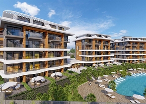 1+1 in einem im Bau befindlichen Hotelkomplex 