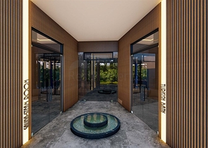 1+1 in einem im Bau befindlichen Hotelkomplex 