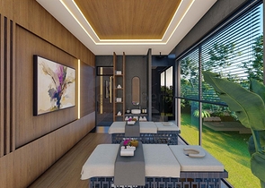 1+1 in einem im Bau befindlichen Hotelkomplex 