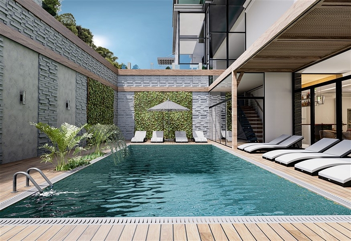 1+1 Wohnung in einem im Bau befindlichen Haus im Bezirk Mahmutlar