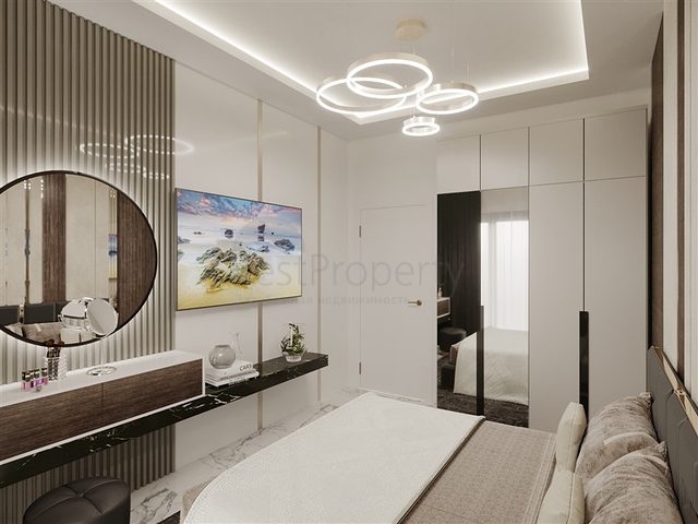 1+1 Wohnung in einem im Bau befindlichen Haus im Bezirk Mahmutlar