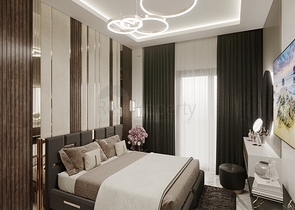 1+1 Wohnung in einem im Bau befindlichen Haus im Bezirk Mahmutlar