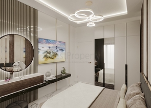 1+1 Wohnung in einem im Bau befindlichen Haus im Bezirk Mahmutlar