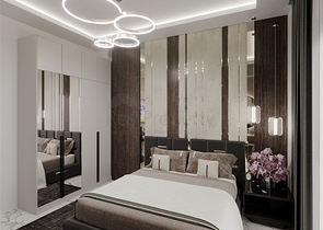 1+1 Wohnung in einem im Bau befindlichen Haus im Bezirk Mahmutlar