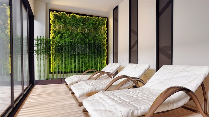 1+1 Wohnung in einer neuen Wohnanlage im Zentrum von Alanya