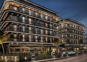 1+1 Wohnung in einer neuen Wohnanlage im Zentrum von Alanya