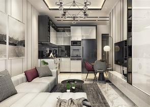 1+1 Wohnung in einer neuen Wohnanlage im Zentrum von Alanya