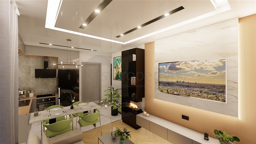 1+1 Wohnung im Zentrum von Alanya in einer Entfernung von 200 Metern zum Meer