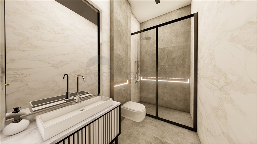 1+1 Wohnung im Zentrum von Alanya in einer Entfernung von 200 Metern zum Meer