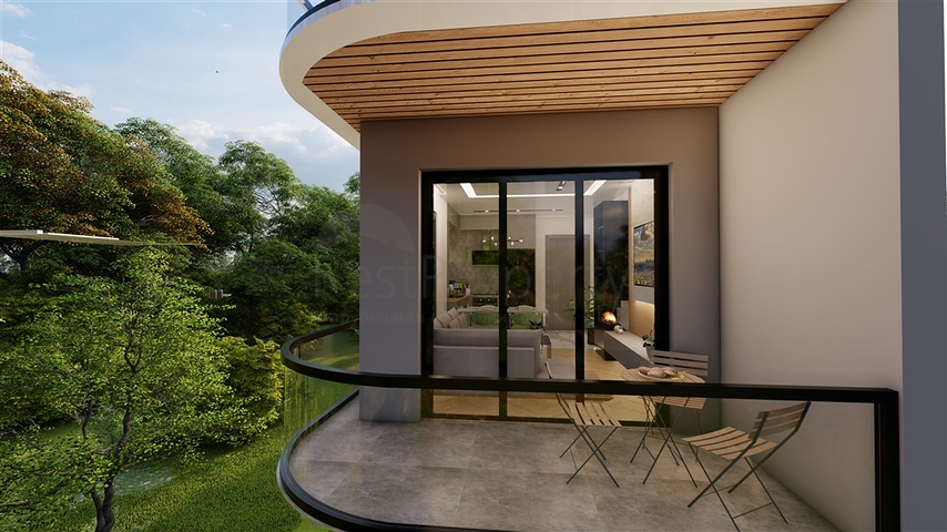 1+1 Wohnung im Zentrum von Alanya in einer Entfernung von 200 Metern zum Meer