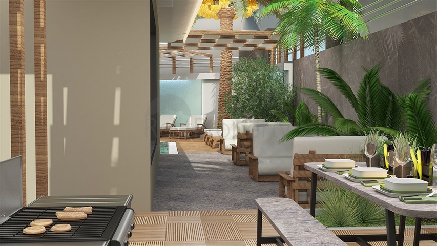 1+1 Wohnung im Zentrum von Alanya in einer Entfernung von 200 Metern zum Meer