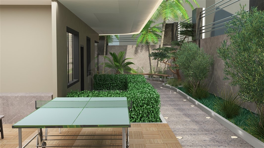 1+1 Wohnung im Zentrum von Alanya in einer Entfernung von 200 Metern zum Meer