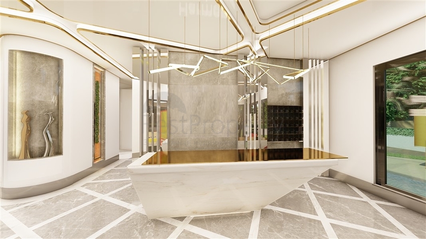 1+1 Wohnung im Zentrum von Alanya in einer Entfernung von 200 Metern zum Meer