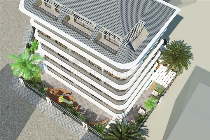 1+1 Wohnung im Zentrum von Alanya in einer Entfernung von 200 Metern zum Meer