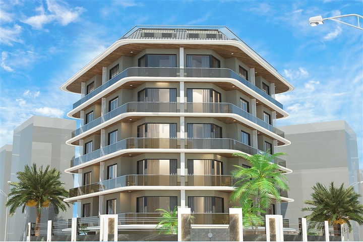 1+1 Wohnung im Zentrum von Alanya in einer Entfernung von 200 Metern zum Meer