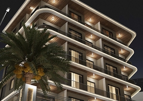 1+1 Wohnung im Zentrum von Alanya in einer Entfernung von 200 Metern zum Meer