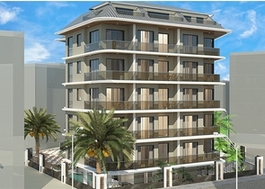 1+1 Wohnung im Zentrum von Alanya in einer Entfernung von 200 Metern zum Meer