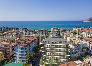 1+1 Wohnung im Zentrum von Alanya in einer Entfernung von 200 Metern zum Meer