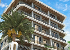 1+1 Wohnung im Zentrum von Alanya in einer Entfernung von 200 Metern zum Meer