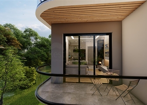 1+1 Wohnung im Zentrum von Alanya in einer Entfernung von 200 Metern zum Meer