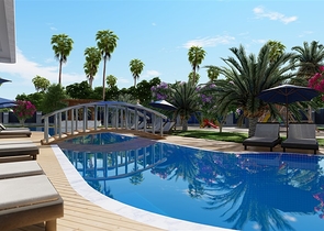 Zweizimmerwohnung im Baukomplex von Gazipasa