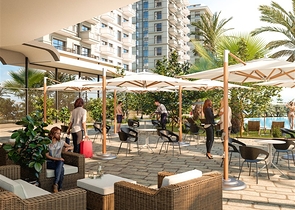 1+1 Wohnung in einem im Bau befindlichen Komplex im Stadtteil Mahmutlar