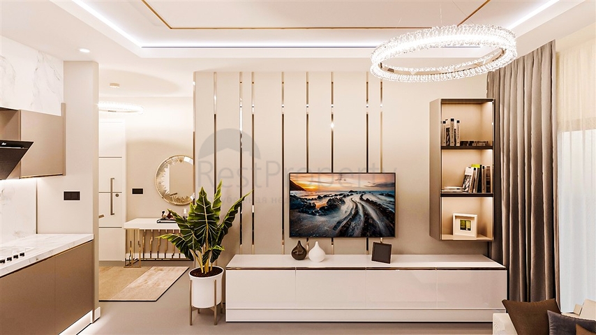 Zweizimmerwohnung in einem neuen Komplex des Bezirks Mahmutlar