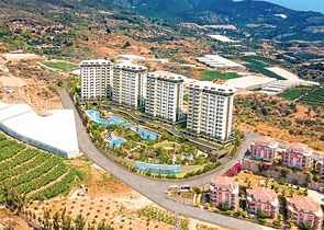 1+1 Wohnung in einem Hotelkonzeptkomplex im Stadtteil Mahmutlar