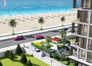 1+1 Wohnung in einem Komplex in der ersten Zeile 