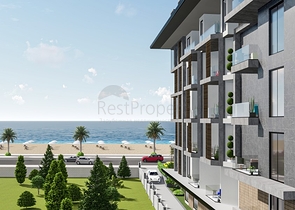 1+1 Wohnung in einem Komplex in der ersten Zeile 