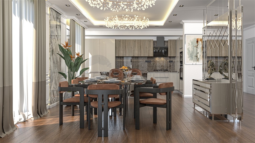 Ein Premium-Komplex von Apartments und Villen im Stadtteil Kargicak 