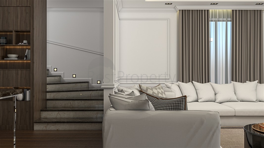 Ein Premium-Komplex von Apartments und Villen im Stadtteil Kargicak 