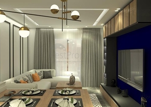 1+1 in einem im Bau befindlichen Komplex im Bezirk Mahmutlar