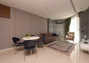 Möblierte Wohnung 20 m vom Meer mit 1+1 Grundriss im Stadtteil Oba entfernt