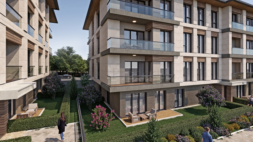 Investitionsprojekt in der Bauphase im Stadtteil Beylikdüzü 