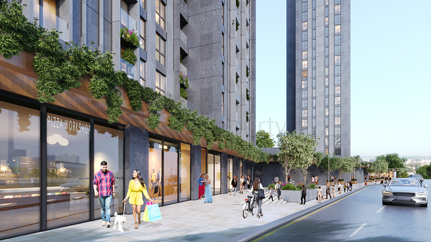 Moderne Wohnanlage im Bau im neuen Geschäftsviertel von Kadiköy Moderne Wohnanlage im Bau im neuen Geschäftsviertel von Kadiköy