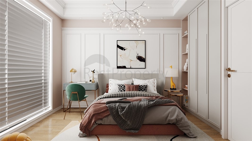 2+1 Wohnung in einem im Bau befindlichen Komplex im Stadtteil Okurcalar