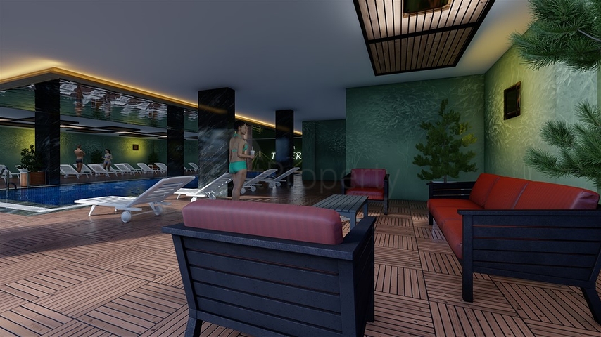 2+1 Wohnung in einem im Bau befindlichen Komplex im Stadtteil Okurcalar