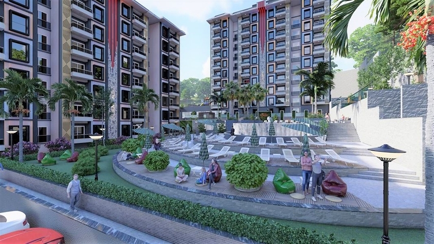 2+1 Wohnung in einem im Bau befindlichen Komplex im Stadtteil Okurcalar