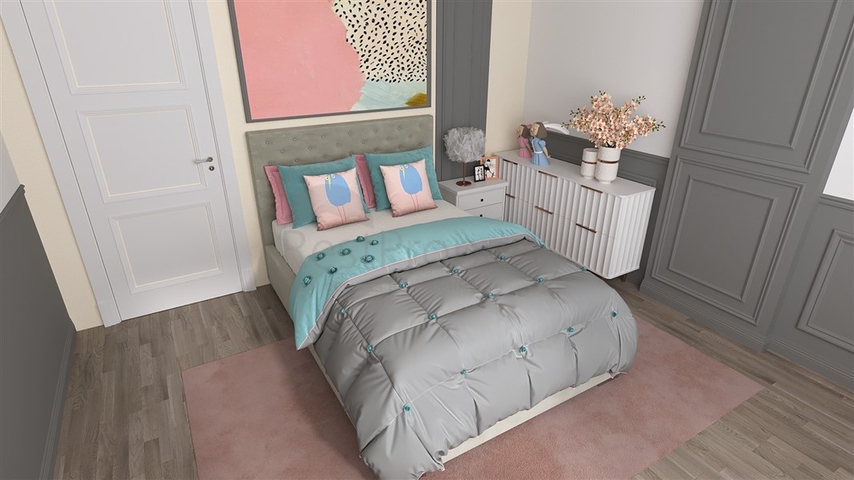 2+1 Wohnung in einem im Bau befindlichen Komplex im Stadtteil Okurcalar