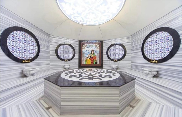 1+1 möblierte Wohnung mit wunderschönem Meerblick im Stadtteil Kargicak