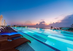1+1 möblierte Wohnung mit wunderschönem Meerblick im Stadtteil Kargicak