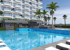 1+1 Wohnung in einem neu gebauten modernen Komplex in Mahmutlar