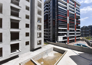 1+1 Wohnung in einem neuen Komplex ohne Infrastruktur im Stadtteil Mahmutlar