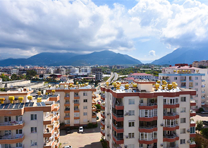 Große 2+1 Aussicht Wohnung mit Meerblick