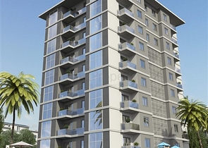 Geräumige 1+1-Wohnung in einem im Bau befindlichen Haus im Stadtteil Mahmutlar