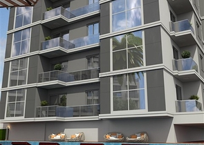 Geräumige 1+1-Wohnung in einem im Bau befindlichen Haus im Stadtteil Mahmutlar